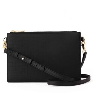 Dagne Dover black wristlet, wallet and crossbody bag all in one!